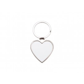 Sublimation PU Strap Key Chain(Heart,  4*4.5cm) (10/pack)