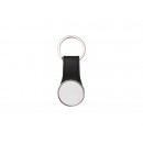 Sublimation PU Strap Key Chain with 2 Inserts(Round, 3*5.8cm) (10/pack)