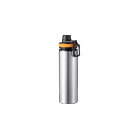 Sublimation 28oz/850ml Alu Water Bottle with Yellow Cap(Silver)(10/pack)