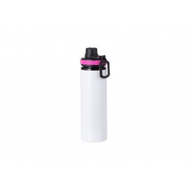 Sublimation 28oz/850ml Alu Water Bottle with Rose Red Cap(White)(10/pack)