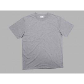 Men's Round Neck T-shirt(cotton feeling, Gray)(10/pack) MOQ:2000