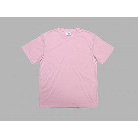 Men's Round Neck T-shirt(cotton feeling, Pink)(101/pack)