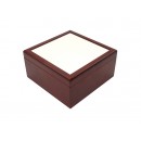 Jewelry Box w/o Ceramic tile (6*6, Brown)(10/pack)