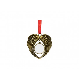 Angel Wings Metal Ornament(Gold)(10/pack)
