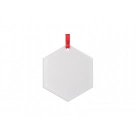 Sublimation Acrylic Ornament(Hexagon, 7.6*7.6*0.4cm) (10/Pack)