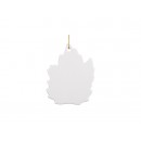 3" Maple leaf shape Ceramic Ornament (10/pack)