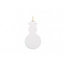 3" Snowman Ceramic Ornament (10/pack)