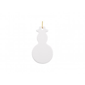 3" Snowman Ceramic Ornament (10/pack)