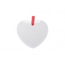 3" Glass Ornament(Heart) (10/Pack)