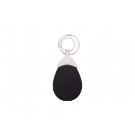 PU Leather Key Chain (Water drop, Black)(10/pack)