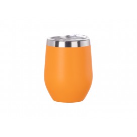 12oz/360ml Powder Coated Stainless Steel Stemless Wine Cup(Orange)MOQ:1000pcs (50/carton)