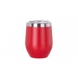 12oz/360ml Powder Coated Stainless Steel Stemless Wine Cup(Red)MOQ:1000pcs (50/carton)
