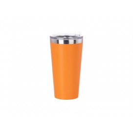 16oz/480ml Powder Coated Stainless Steel Tumbler(Orange)MOQ:1000pcs (50/carton)