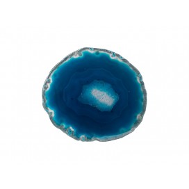 Engraving Agate Coaster (Dark Blue) (10/pack)