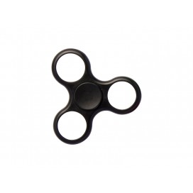 Plastic Fidget Spinner w/o insert (Whirlwind, Black) (10/pack)