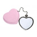 Heart Hand Mirror with Leader Case(10/pack)