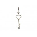 Belly Button Ring(Heart)(10/pack)