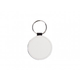 PU Leather Key Chain(Round) (10/pack)