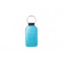 Glitter PU Leather Key Chain (Barrel, Blue)(10/pack)
