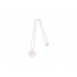 Heart-Shaped Shell Necklace(25*30mm)(10/Pack)