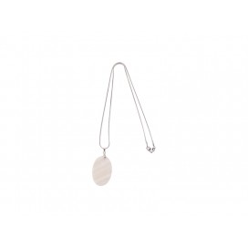 Oval Shell Necklace(25*38mm)(10/Pack)