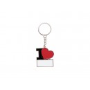 Keychain with Red Heart(I Love) (10/pack)