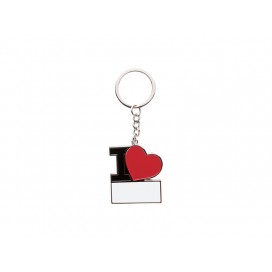 Keychain with Red Heart(I Love) (10/pack)