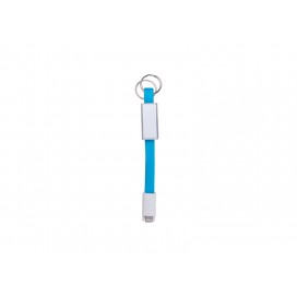 Sublimation Portable Data Cable Keychain (Small,Blue) (10/pack)
