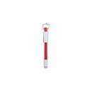 Sublimation Portable Data Cable Keychain (Small,Red) (10/pack)