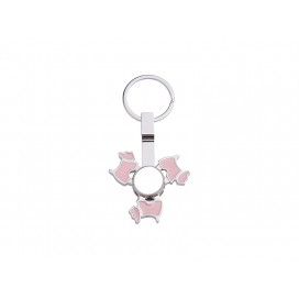 Fidget Spinner Keyring(Dog,Pink)(10/pack) 