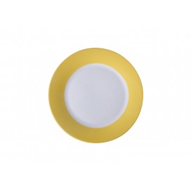8" Rim Plate w/ Yellow Edge(26/pack)