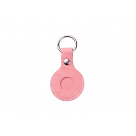 Sublimation PU AirTag Keychain Holder(Pink)