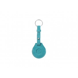Sublimation PU AirTag Keychain Holder(Long strap,Green)