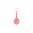 Sublimation PU AirTag Keychain Holder(Long strap,Pink)