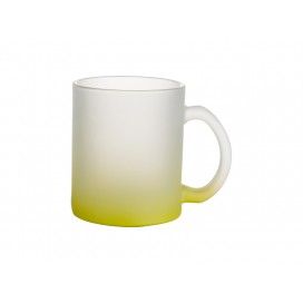 11oz Glass Mugs Gradient Lemon Yellow (36/carton)