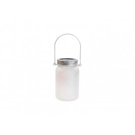15oz/450ml Mason Jar w/ Lantern Lid and Metal Handle (Frosted)(10/pack)