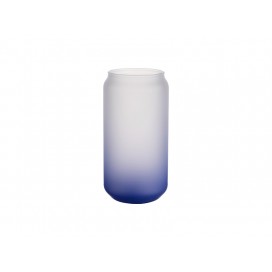 18oz/550ml Glass Mugs Gradient Dark Blue (48/carton)