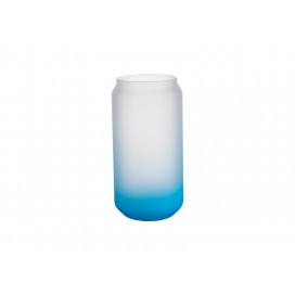 18oz/550ml Glass Mugs Gradient Light Blue (48/carton)