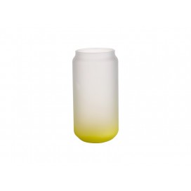 18oz/550ml Glass Mugs Gradient Lemon Yellow (48/carton)