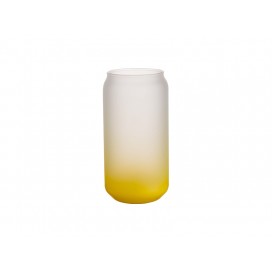 18oz/550ml Glass Mugs Gradient Yellow (48/carton)