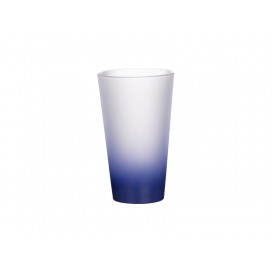 17oz Sublimation Glass Mug(Gradient Color   Dark Blue) (10/carton)