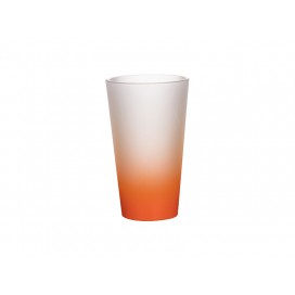 17oz Sublimation Glass Mug(Gradient Color  Orange) (10/carton)