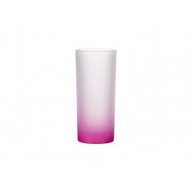 10oz Sublimation Glass Mug(Gradient Color Rose Red) (10/carton)