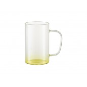 18oz/540ml Glass Mug(Clear, Gradient Yellow)(10/pack)