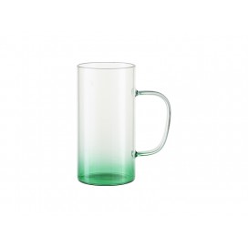 22oz/650m Glass Mug(Clear, Gradient Green)(10/pack)