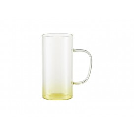22oz/650m Glass Mug(Clear, Gradient Yellow)(10/pack)