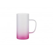 22oz/650m Glass Mug(Frosted, Gradient Green)(10/pack)