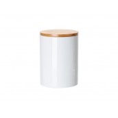 25oz Ceramic Storage Jar w/ Bamboo Lid(10/pack)