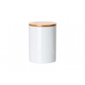 25oz Ceramic Storage Jar w/ Bamboo Lid(10/pack)