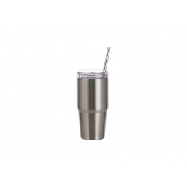 Sublimation Blanks20oz/600ml Stainless Steel Travel Tumbler with Lid & Straw(Silver)(10/pack)